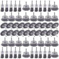 60 Pack Rocaris Carbon Steel Wire Wheel Brush Set by Rocaris