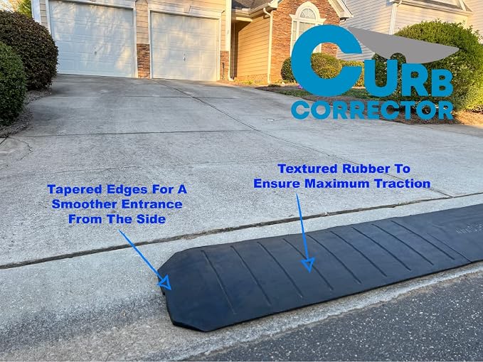 – Driveway Curb Ramps – Low Profile Car Ramps – 3 Piece Expandable Set – Made - Image 2