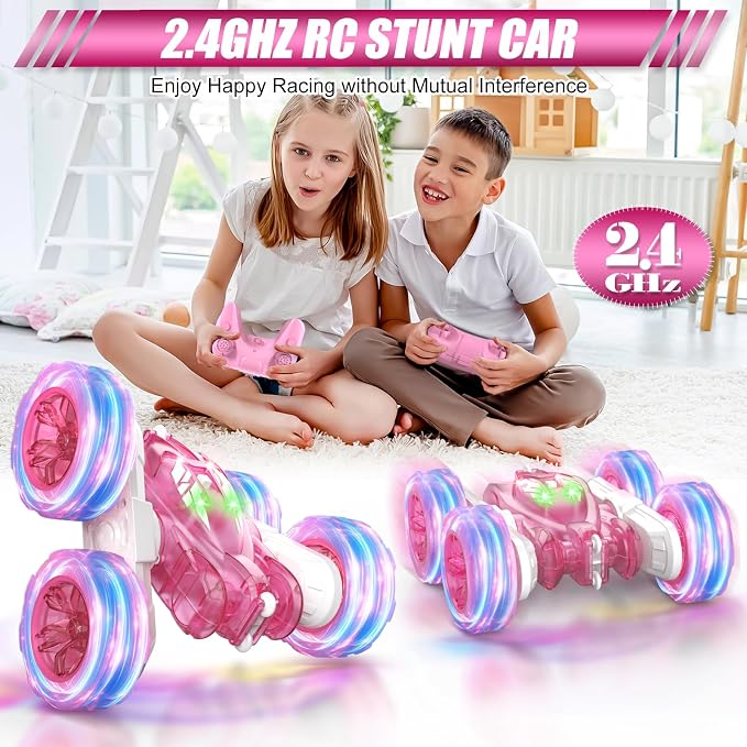 Pink Remote Control Car for Girls Rechargeable Fast Direct Charging RC Cars for - Image 3