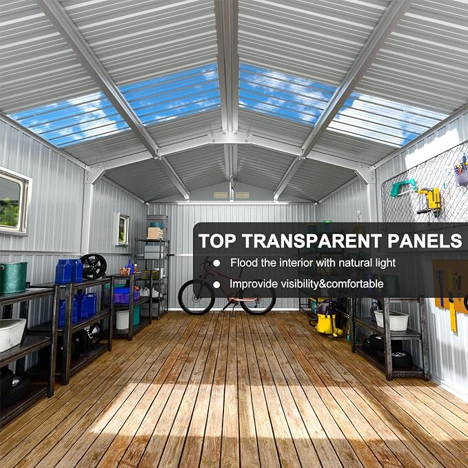 10x12 FT Metal Outdoor Shed - Image 4