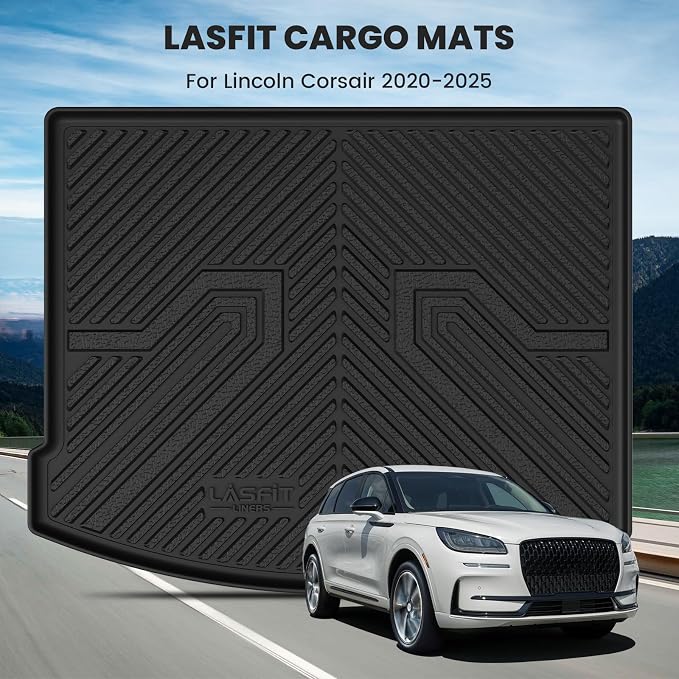 LASFIT Trunk Mat for Lincoln Corsair 2025 2024 2023 2022 2021 2020, All Weather - Image 2