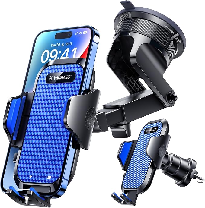 VANMASS Ace Car Phone Holder Mount New Upgraded Handsfree Cell Phone Holder Car by VANMASS