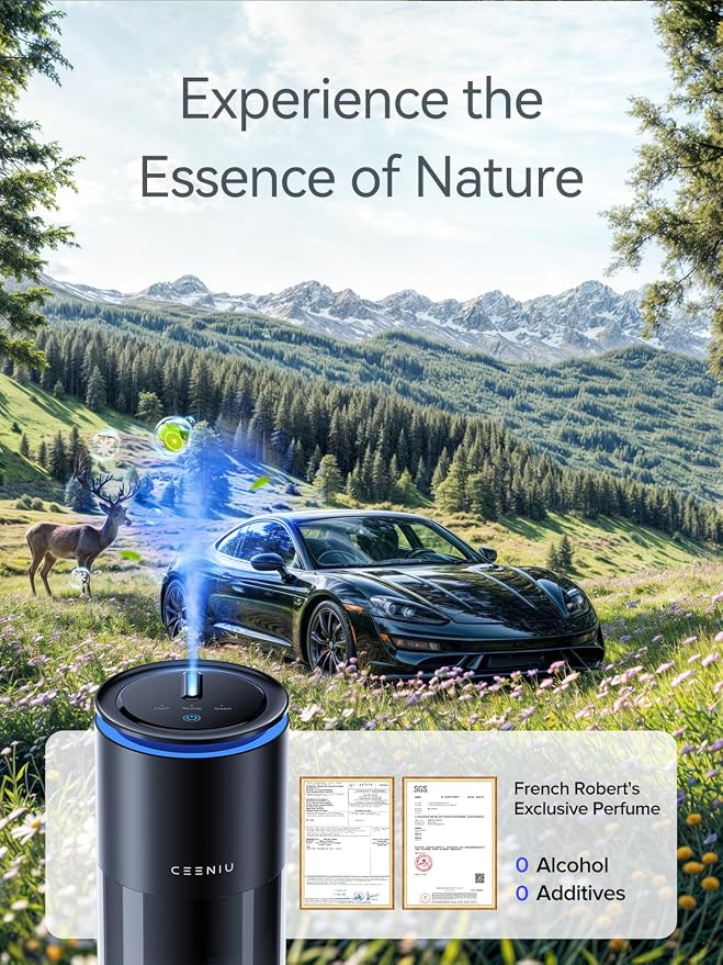 Ceeniu Smart Car Air Freshener, Enlarged Spray Nozzle, Advanced Ultrasonic - Image 8