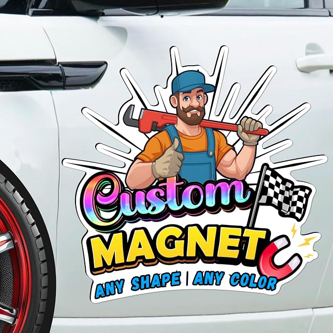 Custom Car Magnet with Your Logo ║ Advertise Your Business Vehicle Magnetic ║ - Image 8