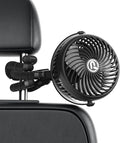 Rechargeable Car Fan for Backseat Kids Baby, 3-Speed Quiet by ASKPULION