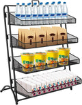 Retail Display Rack 4-Tier Market Merchandise Display Shelf Tabletop Fruit by Unknown