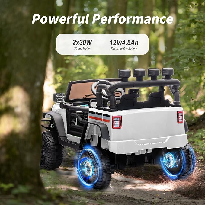 12V Kids Ride on Car Truck, Kids Electric Vehicles Car Ride on Toy - Image 4