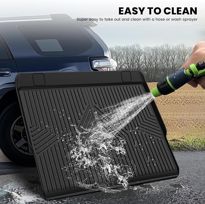 LASFIT Trunk&Seatback Mats for Toyota 4Runner 2013-2024, All Weather TPE Custom - Image 6