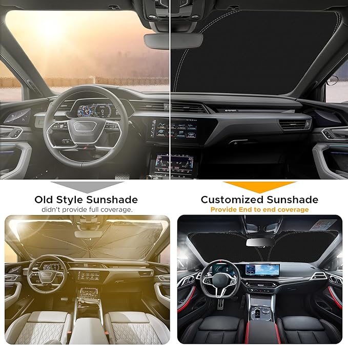 Econour Windshield Sun Shade for Volkswagen Atlas Accessories 2018-2024 2025 VW - Image 5