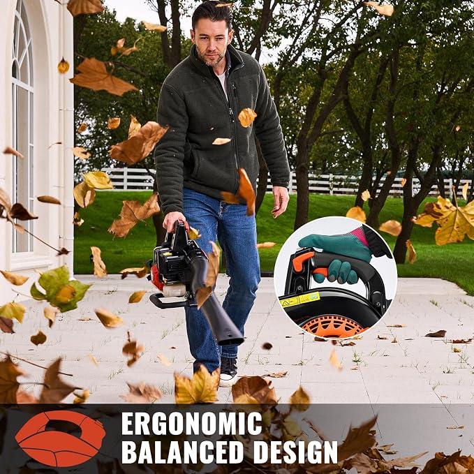 25CC Gas Leaf Blower 420-CFM, 2 Cycle Handheld Leaf Blower - Image 3