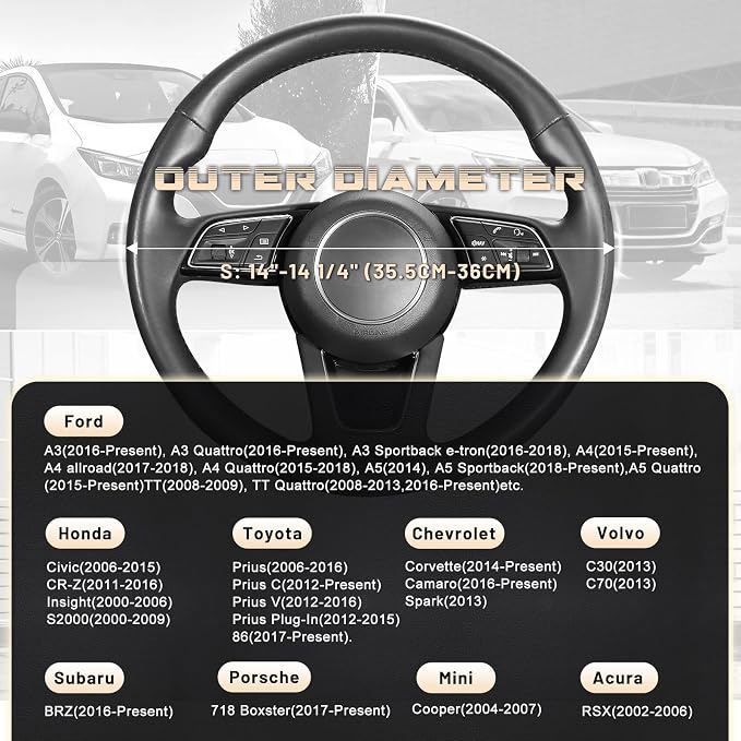 SEG Direct Car Steering Wheel Cover - Image 5