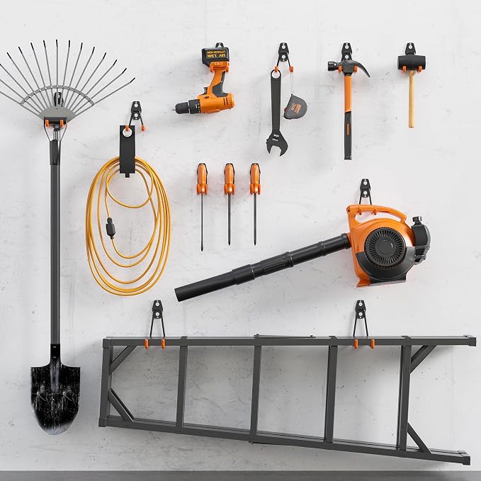 BONTEC Heavy Duty Garage Hooks, Anti-Slip Coated Black Steel - Image 7