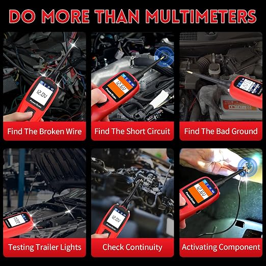Autel PowerScan PS100 Circuit Tester, Universal 12V 24V Automotive Power - Image 3
