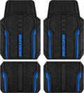 Skechers Car Floor Mats, Heavy Duty Rubber Car Mats Full Set, All Weather Floor by Skechers