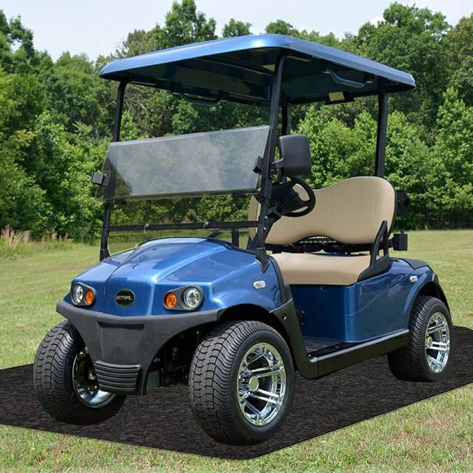 Golf Cart Parking Mat 4.9 ft × 9.1 ft Garage Floor Mat Oil Absorbent Waterproof - Image 6