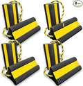 Heavy-Duty Wheel Chocks with Extra-Long Safety Rope by FITHOIST