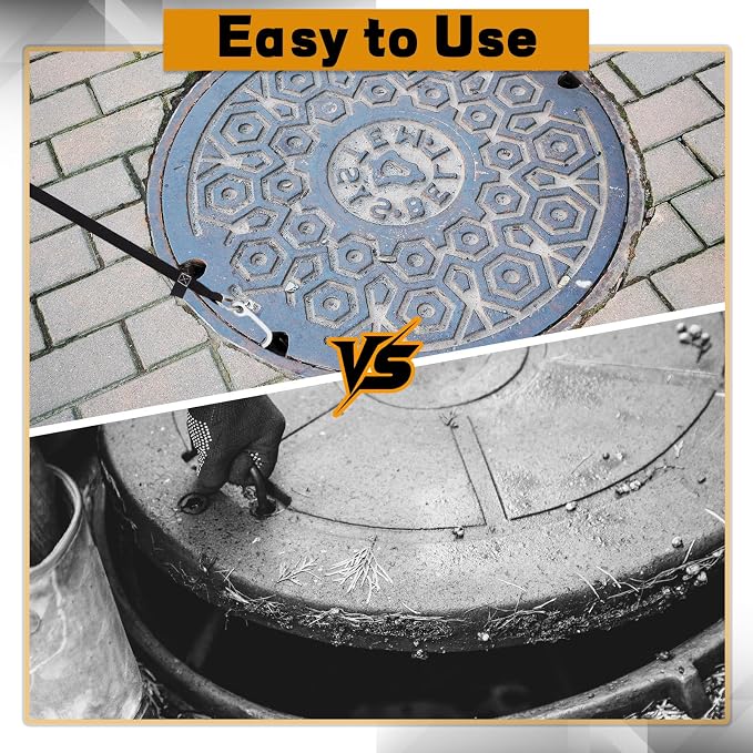 Manhole Hook Tool, Portable Versatile Hook - Image 5