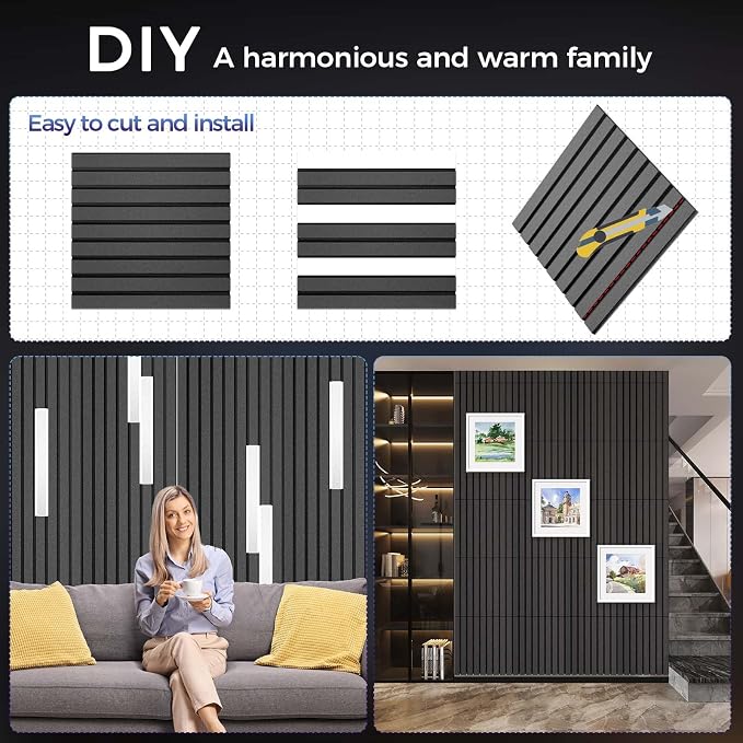 8 Pack Large Soundproof Wall Panels, 15.7 x 15.7 x 0.47 in Sound Proof Foam - Image 4