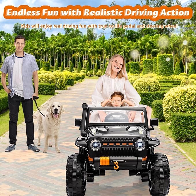 Hetoy 24V 2 Seater Ride On Car for Kids, Electric Truck - Image 4