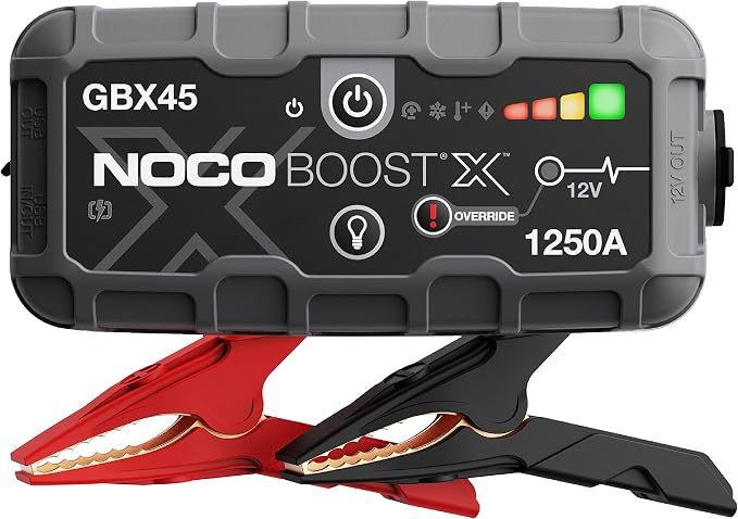 NOCO Boost X GBX45: 1250A UltraSafe Jump Starter – 12V Lithium Battery Booster by NOCO