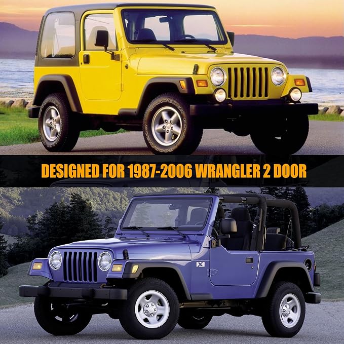 Waterproof Car Covers Replace for 1987-2006 Jeep Wrangler, Windproof Bands for - Image 9