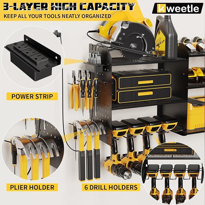 45" Power Tool Organizer Wall Mount - Image 3