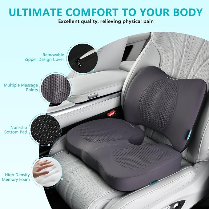 FLORICH Car Seat Cushion and Back Support - Image 7