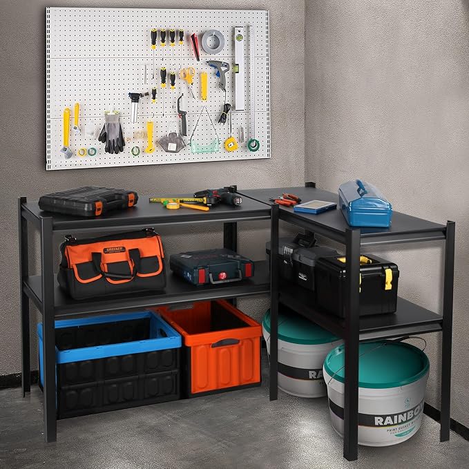 PACHIRA E-Commerce 39.4" W Garage Shelving Unit Heavy Duty, 4 Tier Adjustable - Image 9