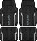 Skechers Heavy Duty Rubber Car Mats Full Set, All Weather Floor Mats, by Skechers