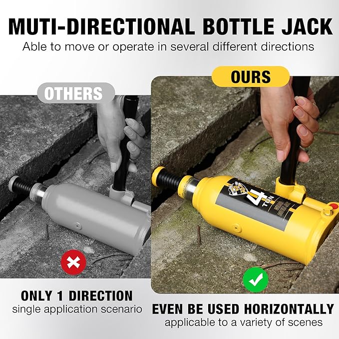 YELLOW JACKET 4 Ton Muti-Directional Welded Bottle Jack - Image 3