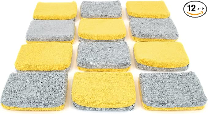 Autofiber Thin Ceramic Coating Applicator Sponge | 12 Pack | by Autofiber