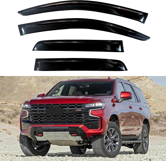 KPY Window Visors Rain Guards for 2021-2025 Chevy Tahoe & GMC Yukon & Cadillac by KPYBizConnect