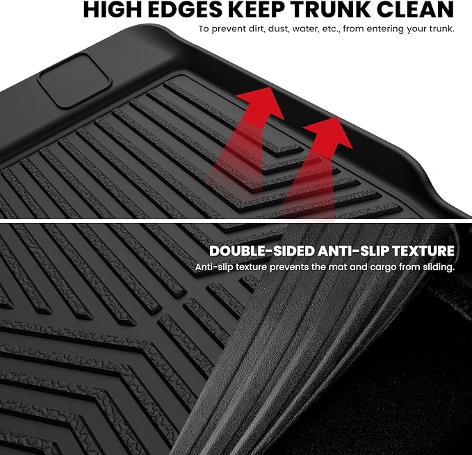 LASFIT Trunk&Seatback Mats for Toyota 4Runner 2013-2024, All Weather TPE Custom - Image 4