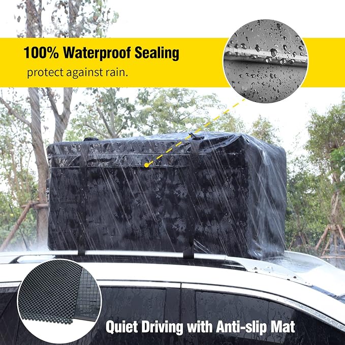 Leader Accessories Roof Rack Cargo Basket Set, Car Top Luggage Holder 64"x 39" - Image 4