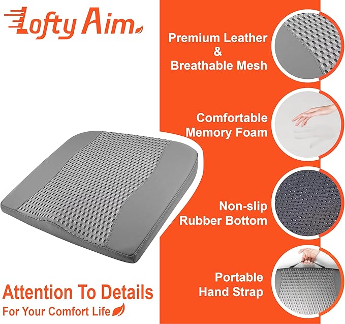 Car Seat Cushion, Comfort Memory Foam Car Cushions - Image 5