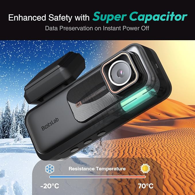 4K Dash Cam Front and Rear, 170° Ultra Wide Dashcam - Image 9