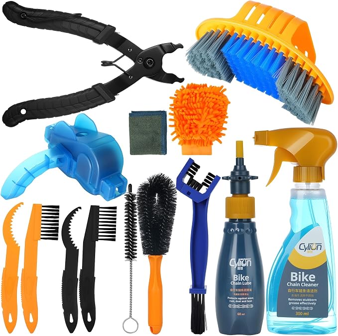 Bike Cleaning Kit Including Bicycle Chain Scrubber, Bike Link Pliers, Bicycle by LOQOMI