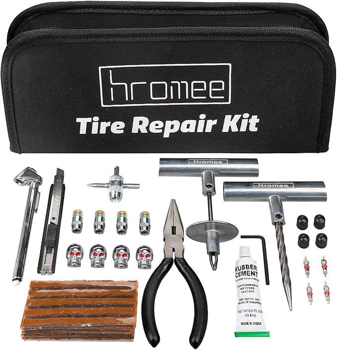 Hromee 56 Pieces Tire Repair Tools Kit by Hromee