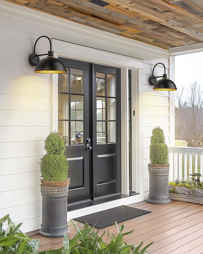 kudos Dusk to Dawn Porch Light Motion Sensor Outdoor Gooseneck Light Fixture - Image 6