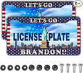 License Plate Frames for Women Multicolor License Plate Covers for Men Lets Go by Unknown