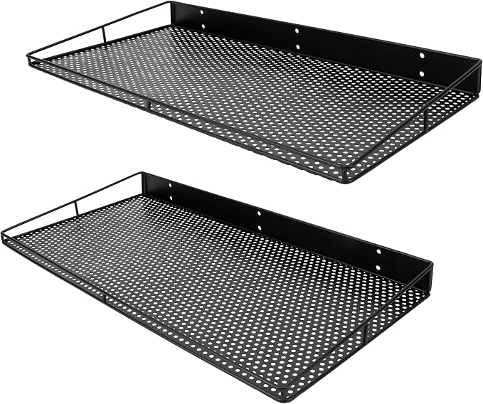 RedCall Heavy-Duty Wall Shelf, 2 Pack Garage Shelf, 23.5" x 12" Large Wall by RedCall