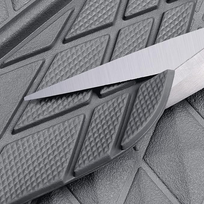 CAR PASS Gray Rubber Car Mats, All-Weather Floor Mats Full Set Durable - Image 8
