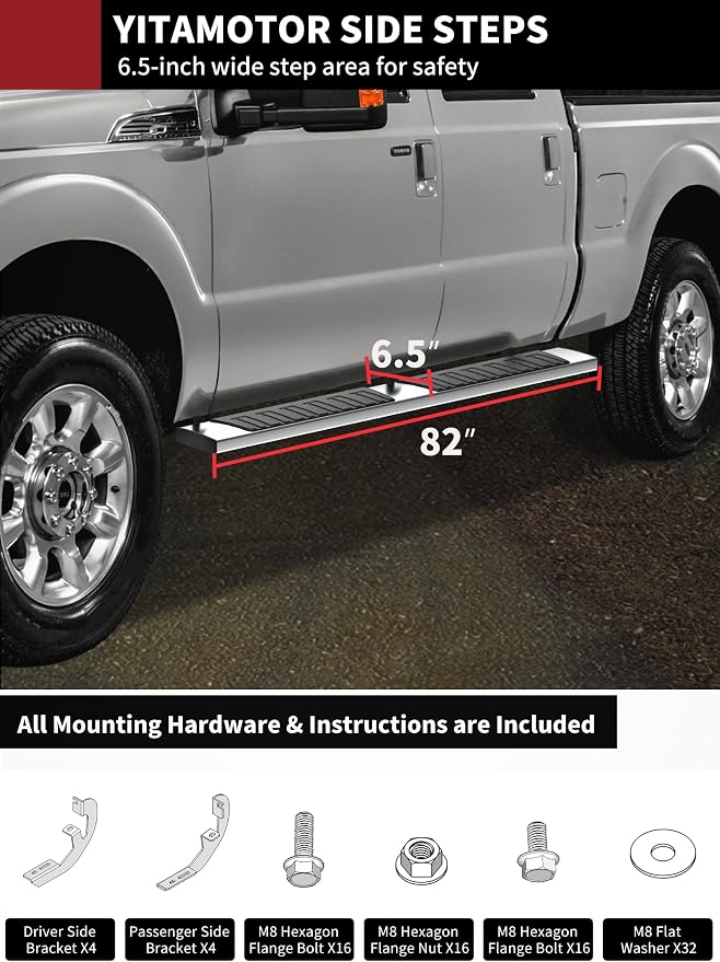 YITAMOTOR 6 inches Running Boards Compatible - Image 9