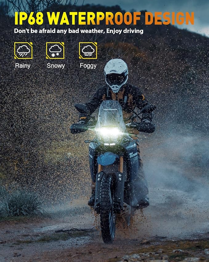 Latest H4/9003/HB2 Bulb for Motorcycle Hi/Low Beam, 18000LM 800% Super Brighter - Image 4