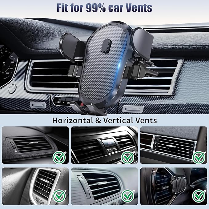 Car Vent Phone Mount, Universal Cell Phone Holder - Image 4
