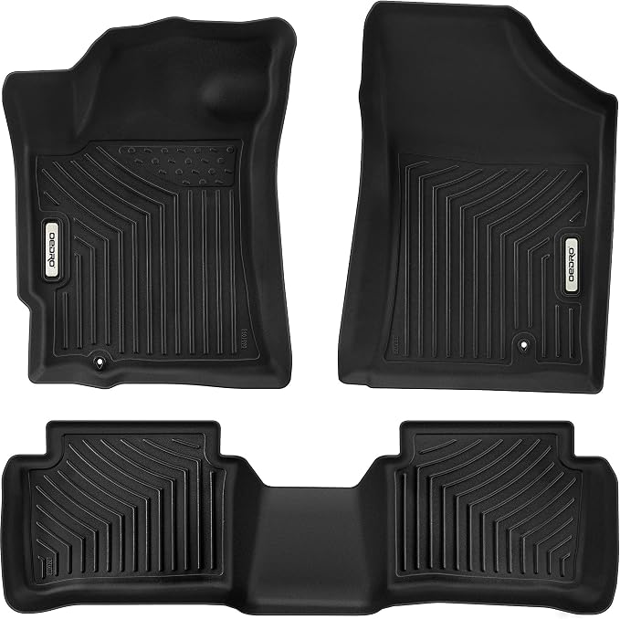 OEDRO Floor Mats Fit for 2007-2012 Nissan Altima Sedan, Custom Fit Black TPE by OEDRO