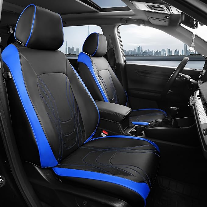 FREESOO Seat Covers for Honda CRV, Custom Fit Seat Covers Full Set, CRV LX EX by FREESOO