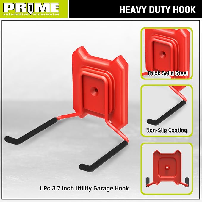 PR1ME Garage Hook, Heavy Duty Garage Wall Mount Hook, Garage Storage - Image 2