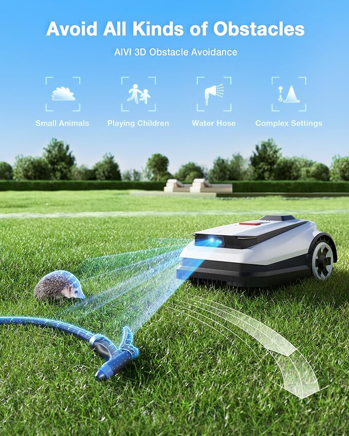 ECOVACS Goat A2500 RTK Robot Lawn Mower, Lidar-Enhanced RTK+Vision Navigation - Image 6