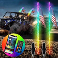 Wsays 2pcs 4ft RGB Led Whip Light by Wsays